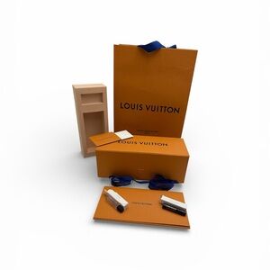 Louis Vuitton Orange Gift Bag and Box Set